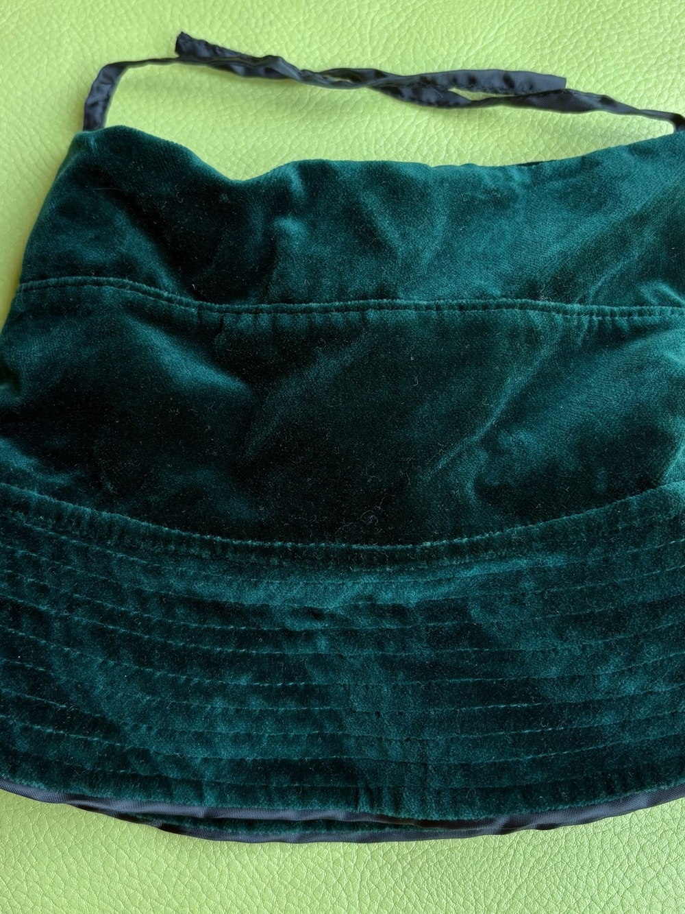 Vintage Baby Gap Green Velvet Holiday Hat NWT XS/S Y2K